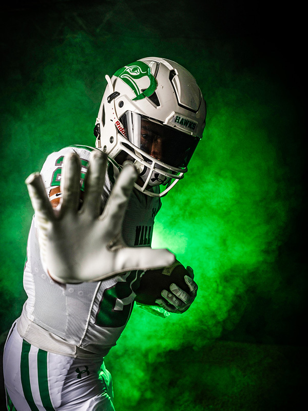 Dramatic athlete portrait 2