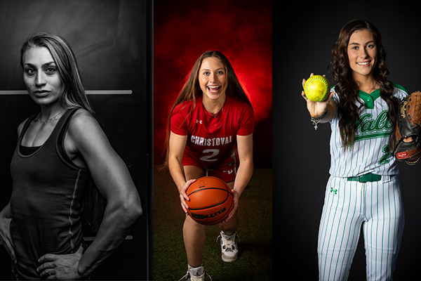 Athlete portrait with dramatic lighting